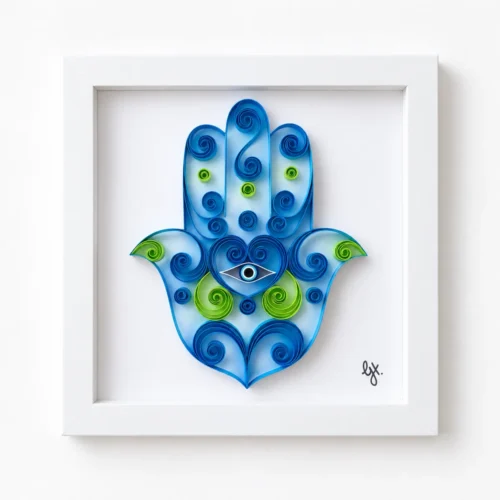 Hand of Protection – Blue & Lime